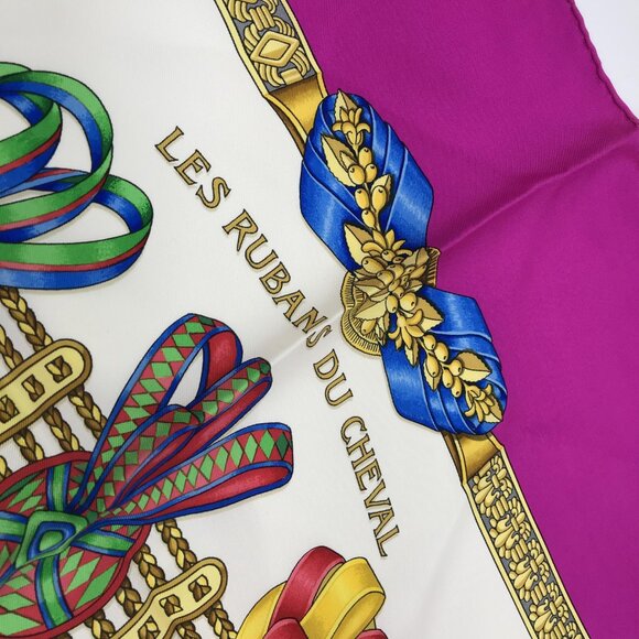 Hermes Les Rubans de Cheval Ribbons Silk Scarf - Picture 3 of 7
